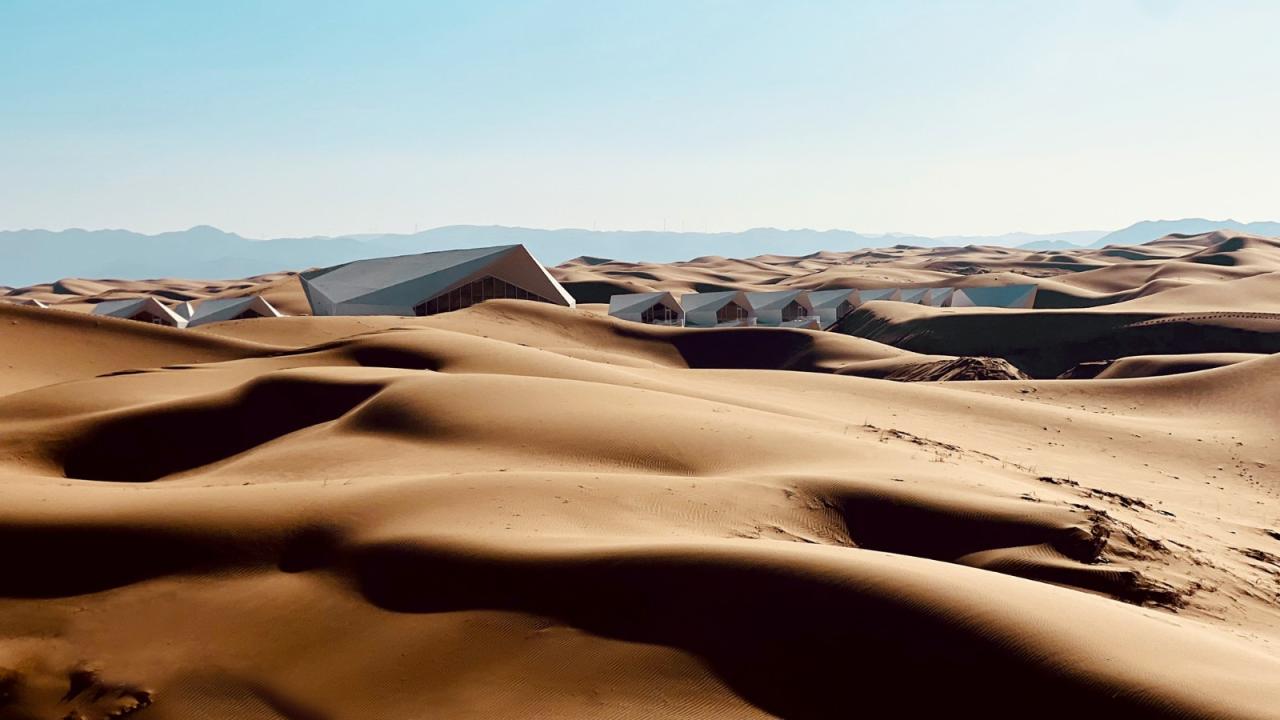 BIM建筑|中卫沙漠钻石酒店 / 水石设计-米川工作室