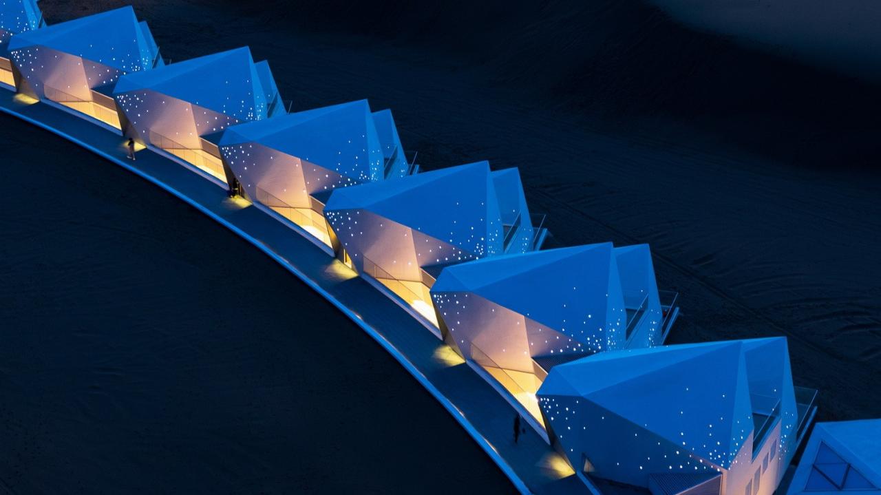 BIM建筑|中卫沙漠钻石酒店 / 水石设计-米川工作室