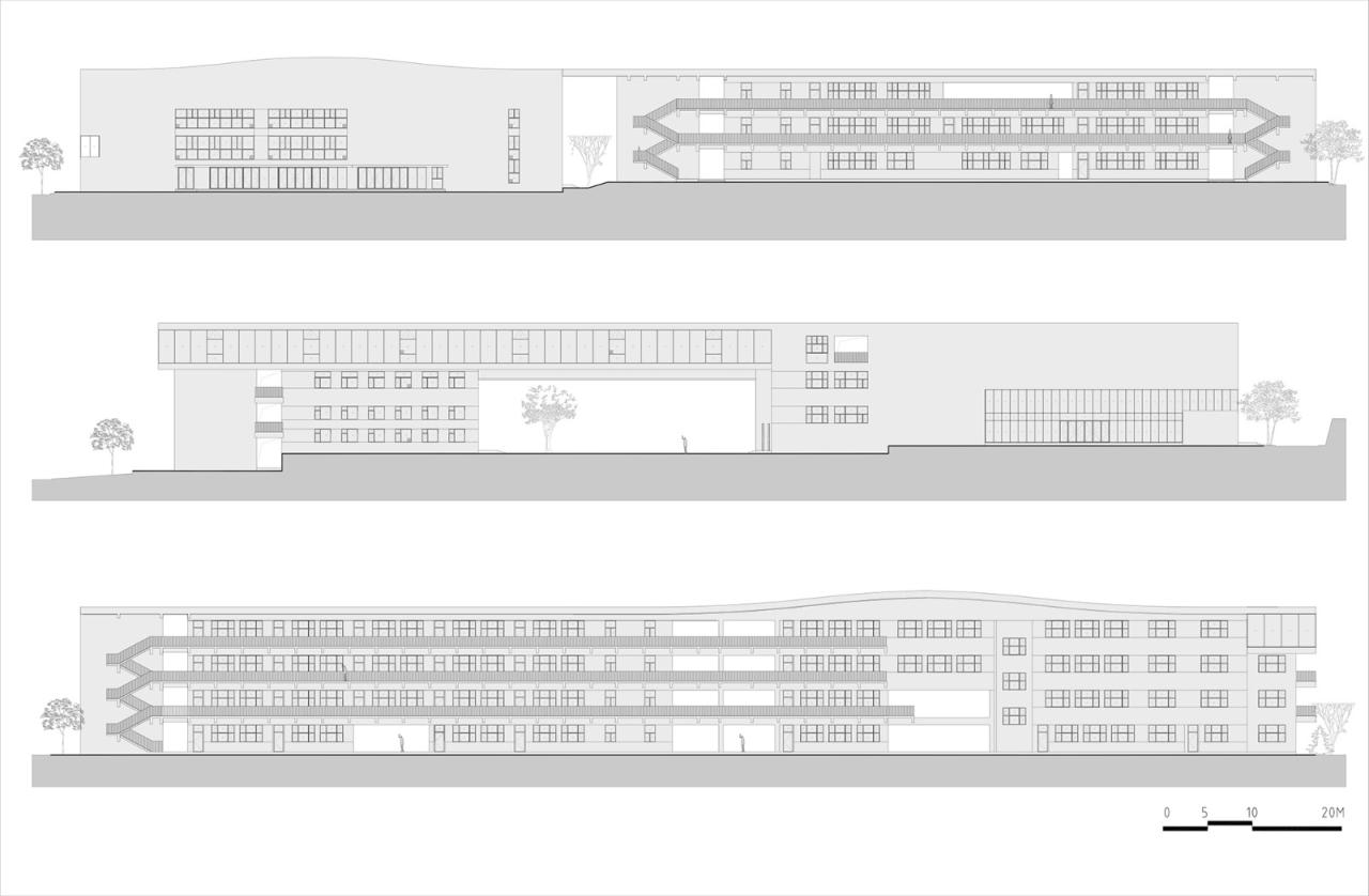 BIM建筑|南山五福堂高级中学 / 小写建筑
