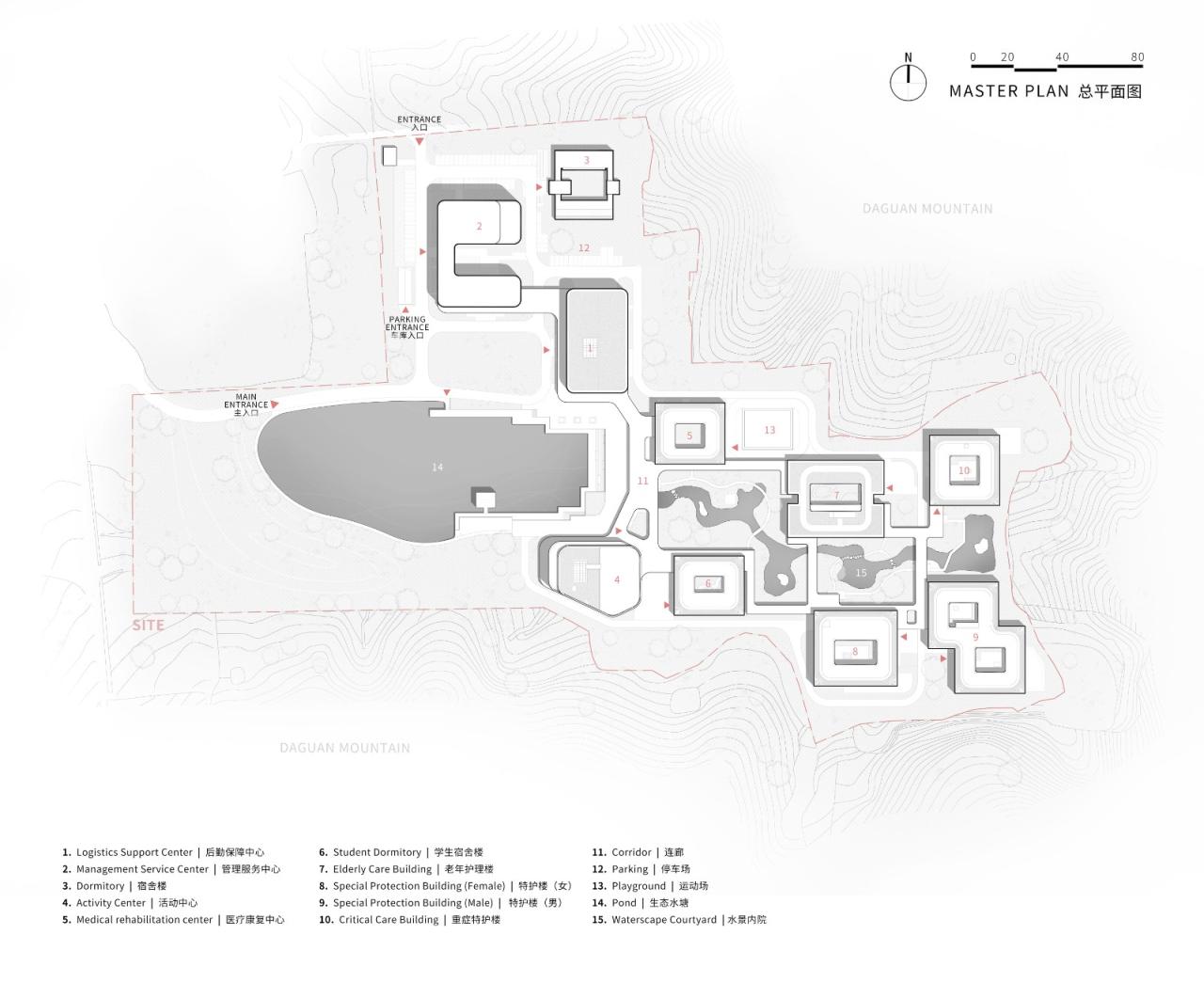BIM建筑|山水疗愈，身心宜居：杭州市第一社会福利院 / 浙江大学建筑设计研究院