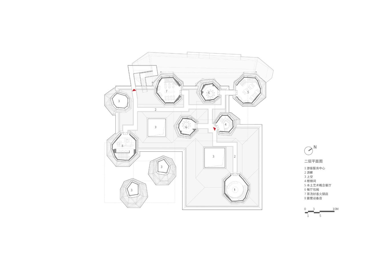 BIM建筑|相遇在山间：下岩贝景区云峰十二重 / 朱培栋-line+建筑事务所