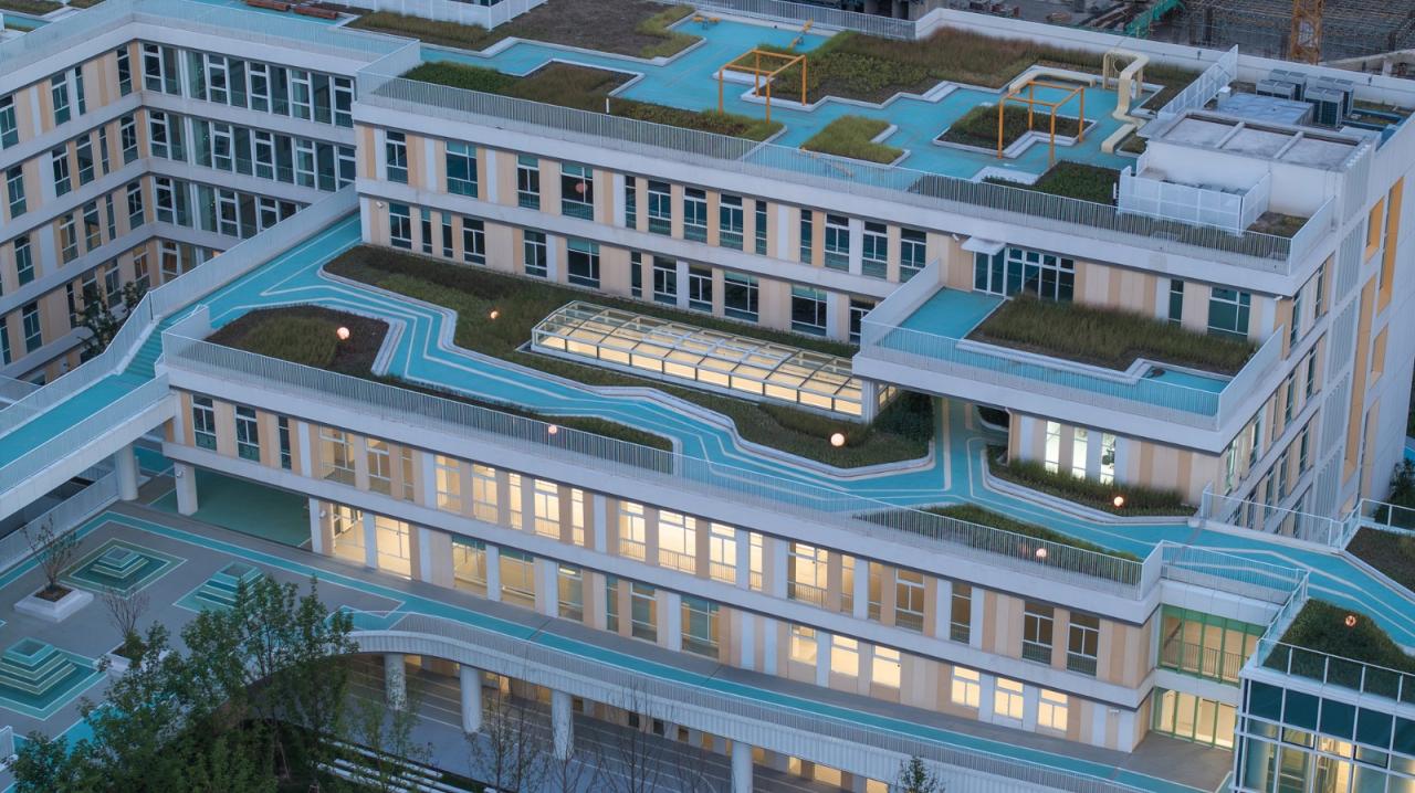 BIM建筑|上海市实验学校嘉定新城分校 / 大观景观