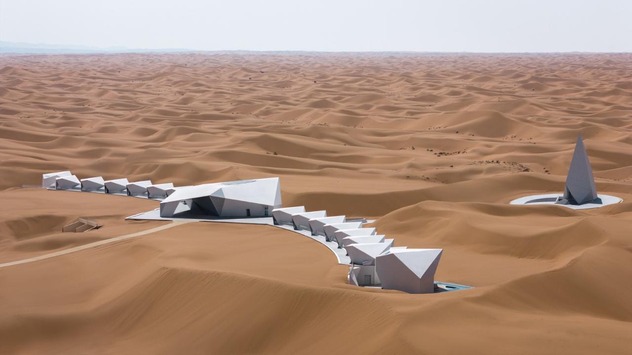 BIM建筑|中卫沙漠钻石酒店 / 水石设计-米川工作室