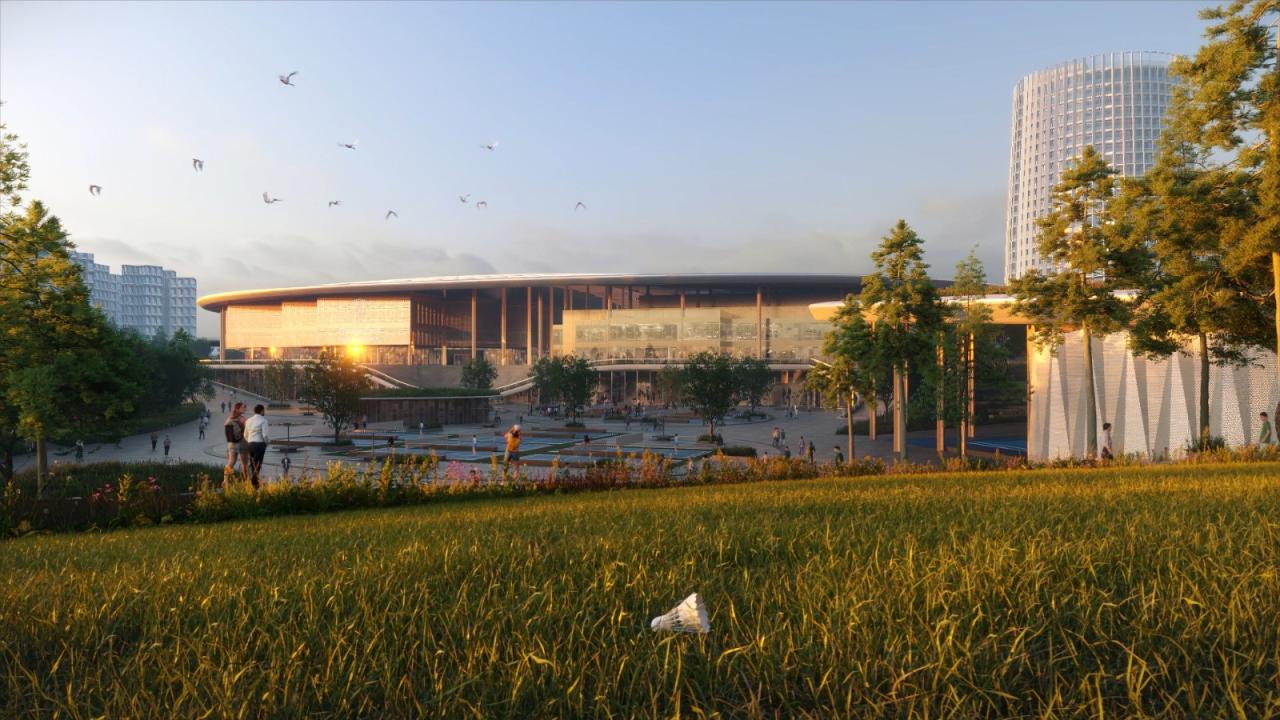 BIM建筑|MVRDV 赢得中国羽毛球训练中心设计竞赛
