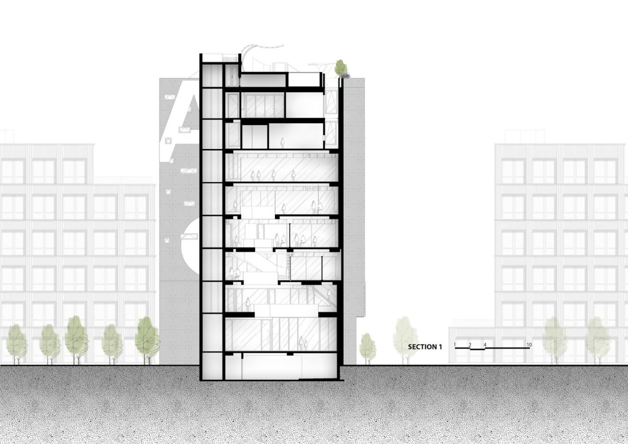 BIM建筑|AEC 4B 外语教育中心 / Ho Khue Architects