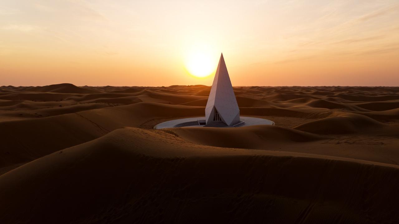 BIM建筑|中卫沙漠钻石酒店 / 水石设计-米川工作室