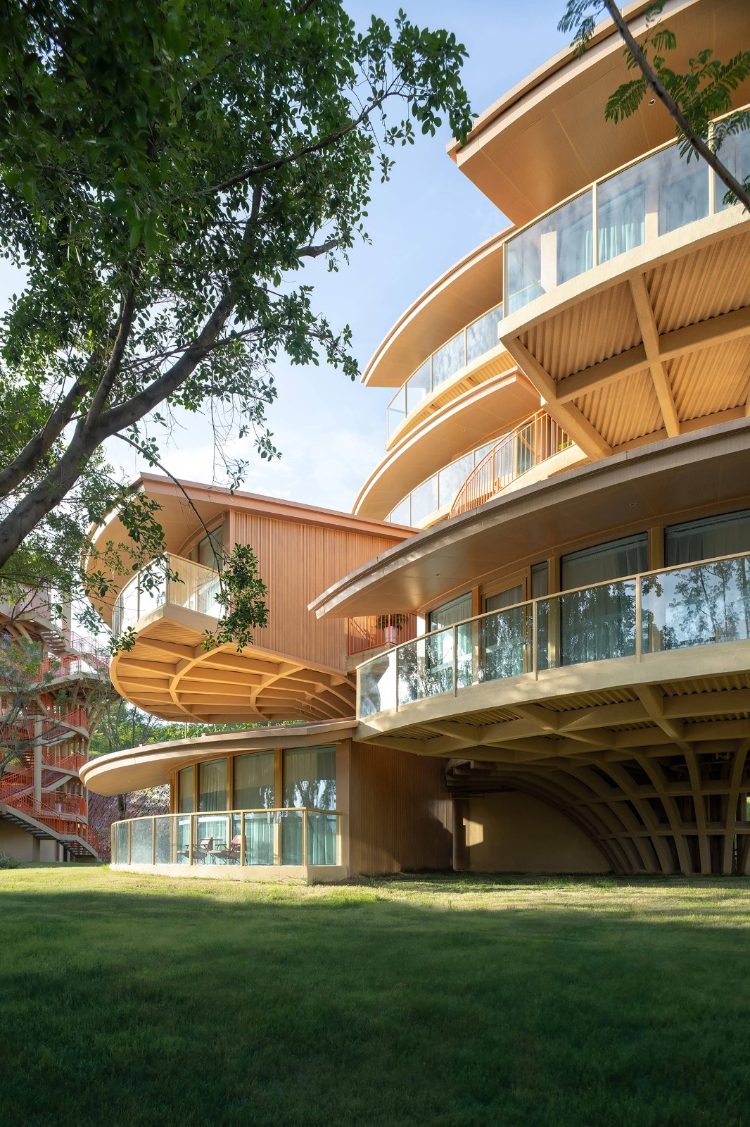 BIM建筑|树叶的结构：南溪欢乐田园野趣酒店树屋设计 / 王晖建筑工作室