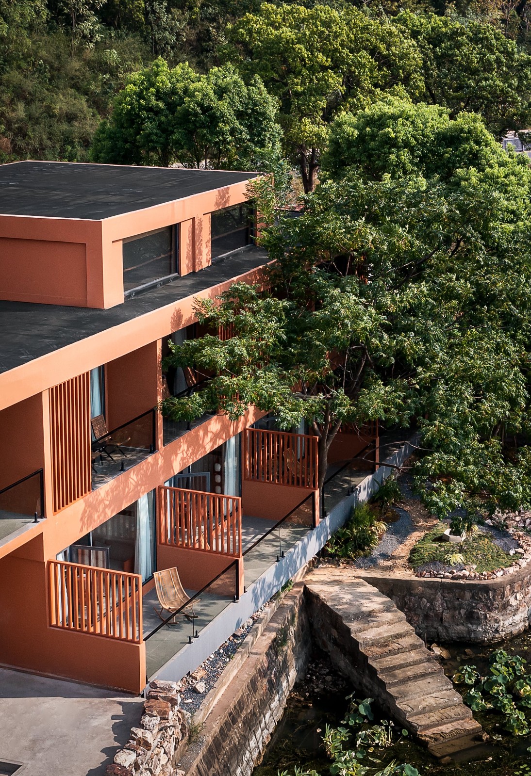 BIM建筑| 长沙岛橘子湾民宿 / 平介设计