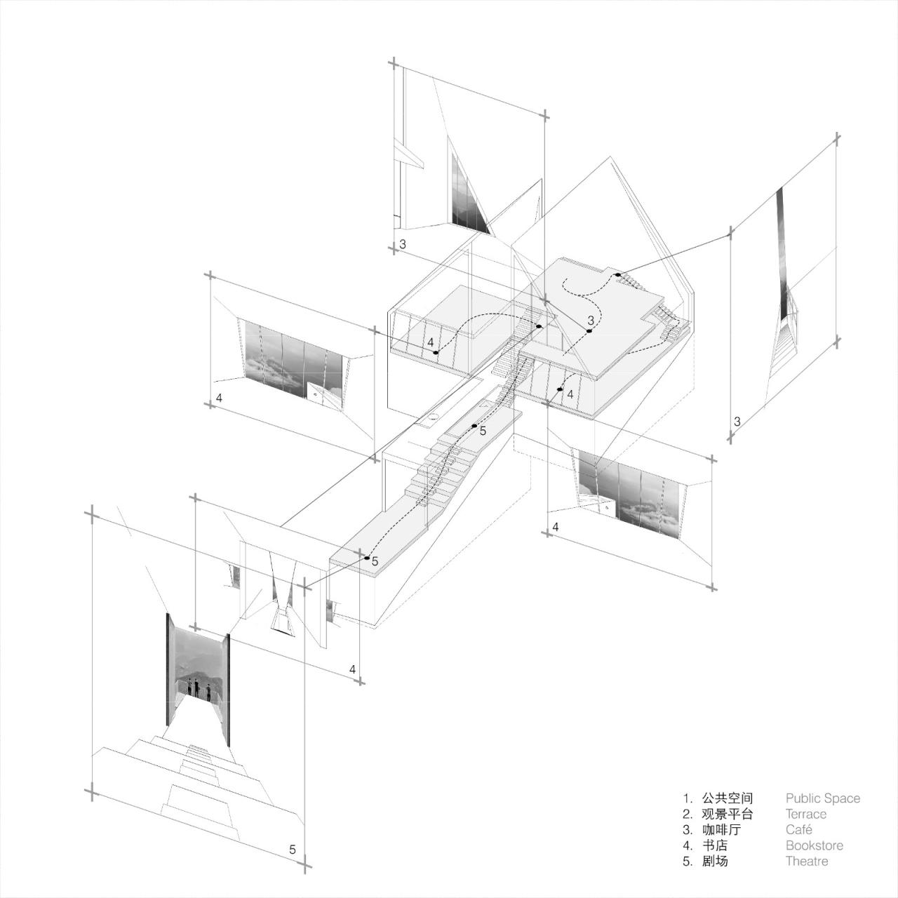 BIM建筑|怒江大峡谷先锋书店 / 迹·建筑事务所 (TAO)