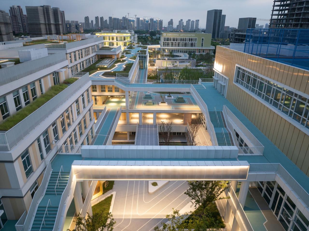 BIM建筑|上海市实验学校嘉定新城分校 / 大观景观