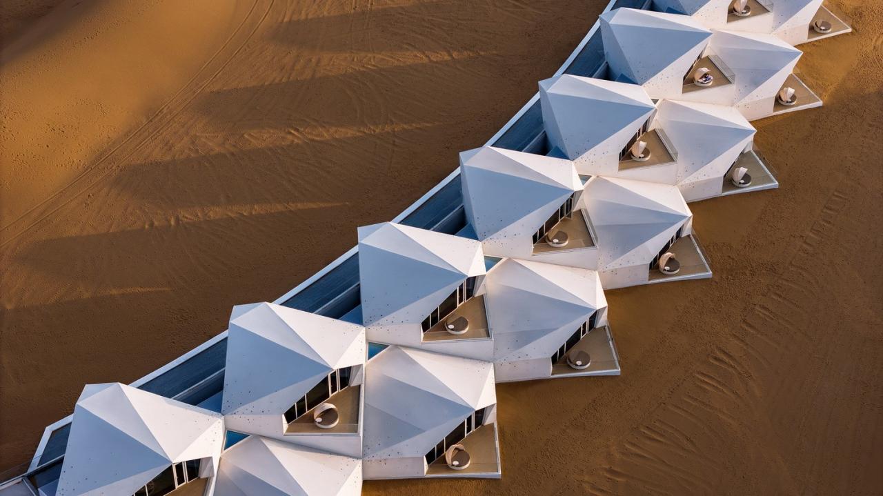 BIM建筑|中卫沙漠钻石酒店 / 水石设计-米川工作室