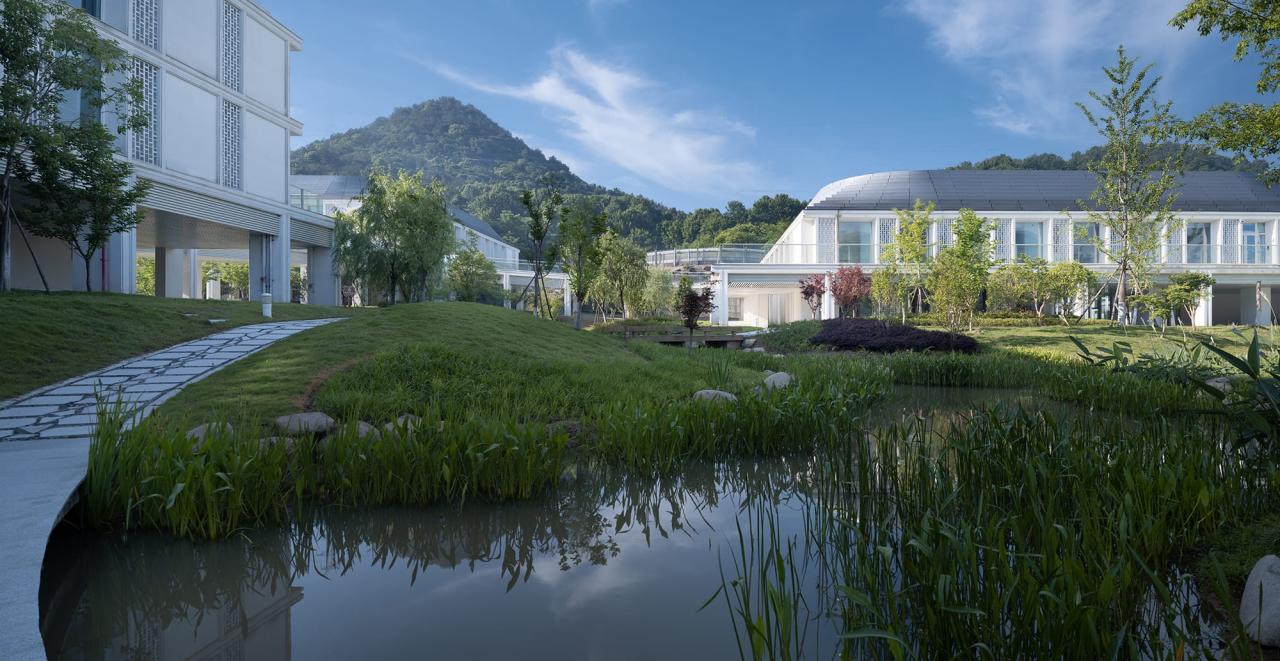 BIM建筑|山水疗愈，身心宜居：杭州市第一社会福利院 / 浙江大学建筑设计研究院
