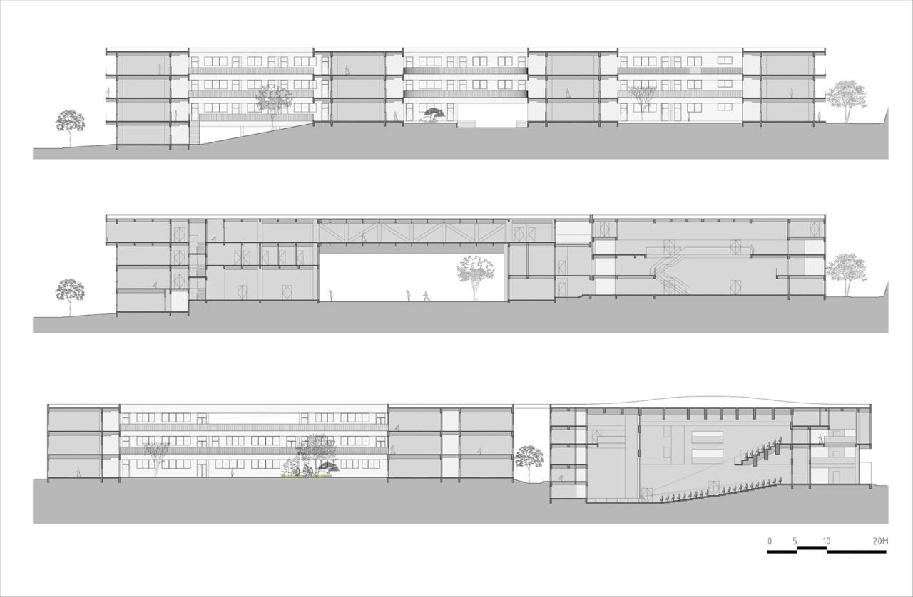BIM建筑|南山五福堂高级中学 / 小写建筑