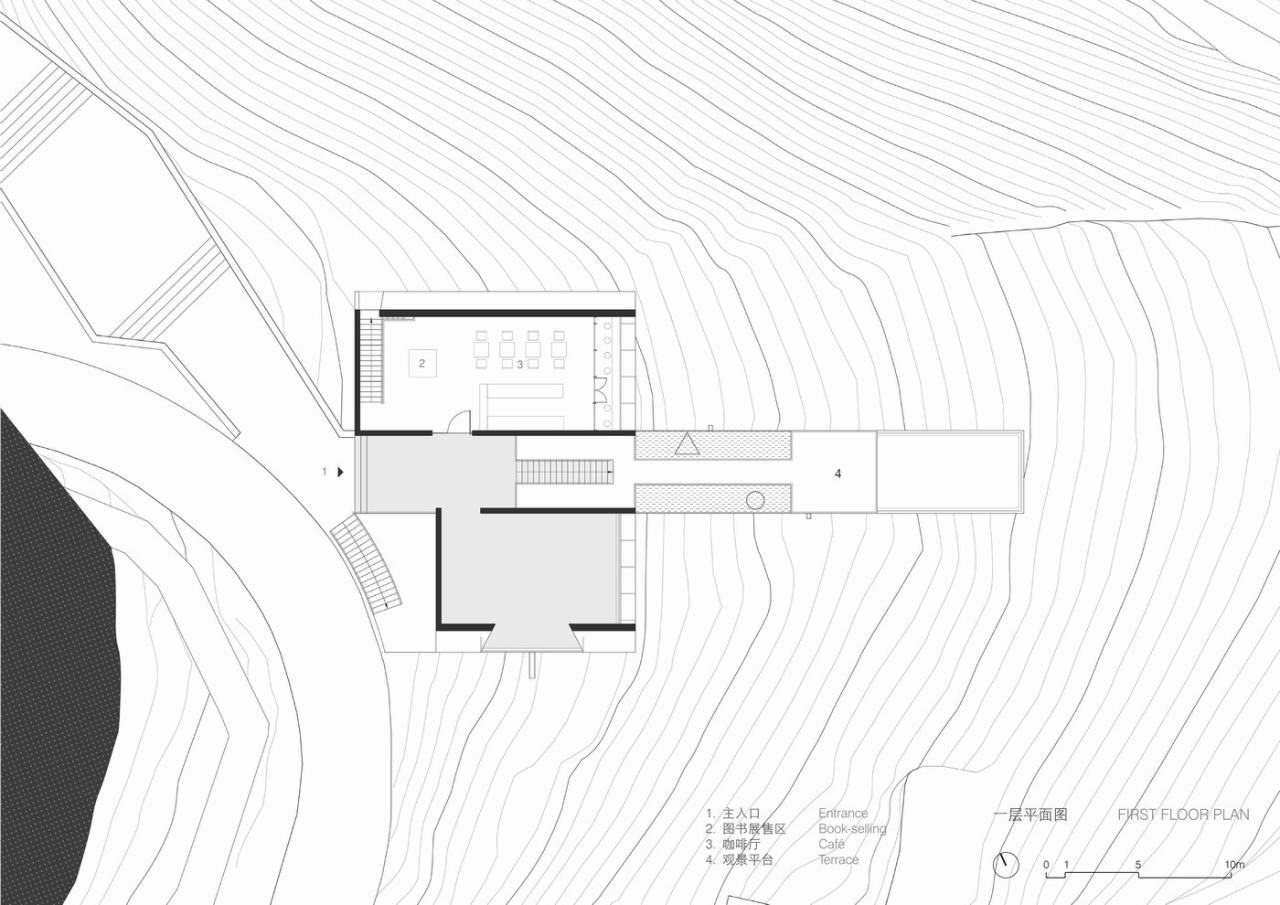 BIM建筑|怒江大峡谷先锋书店 / 迹·建筑事务所 (TAO)