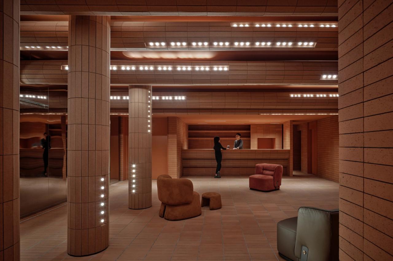 BIM建筑|裹在 “砖浪” 里的海岛影院 / 壹正企划