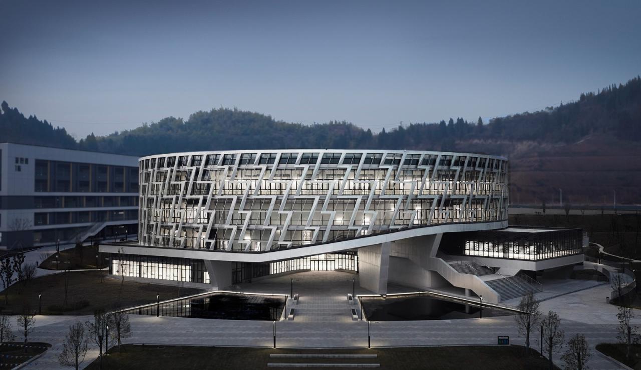 BIM建筑|重庆电力高等专科学校图书馆 / 天津大学设计总院·顾志宏工作室