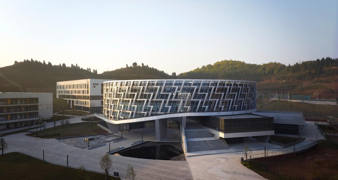 BIM建筑|重庆电力高等专科学校图书馆 / 天津大学设计总院·顾志宏工作室