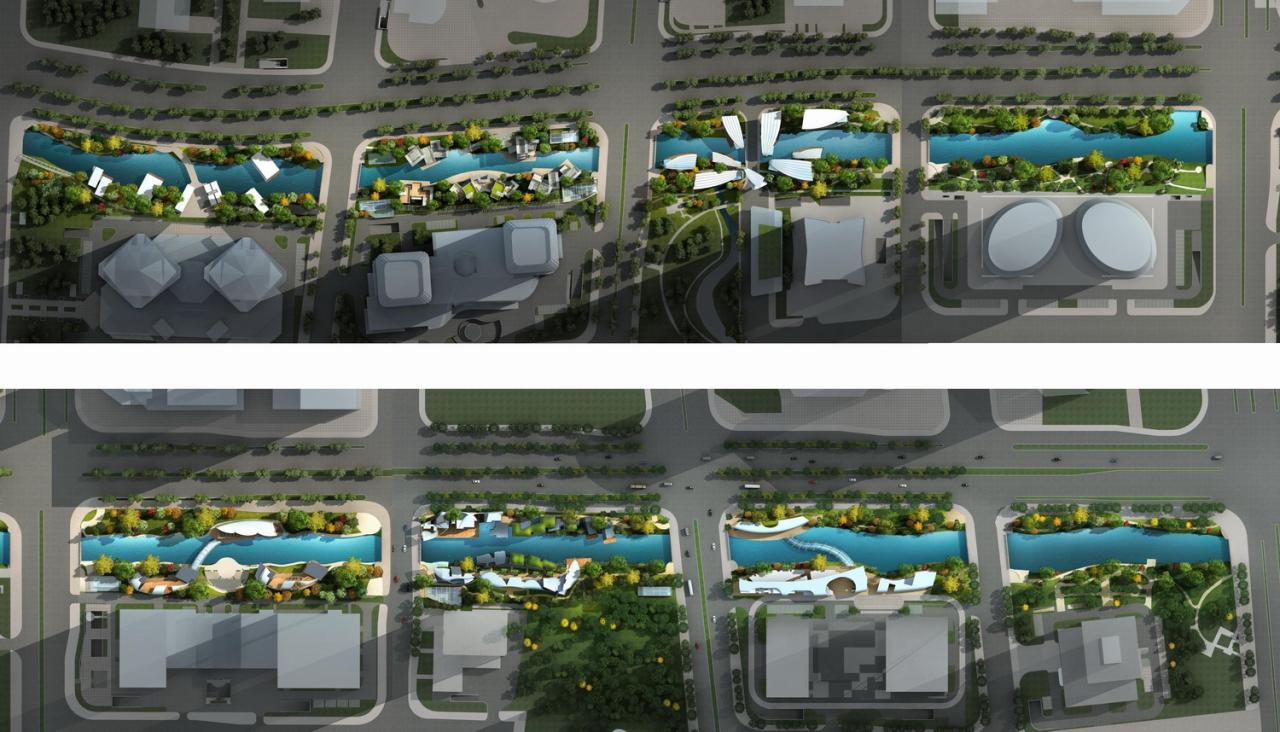 BIM建筑|星堂和：杭州市钱江新城新塘河沿线地铁配套设施 / 浙江大学建筑设计研究院