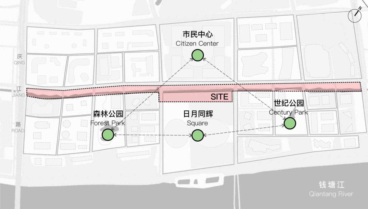 BIM建筑|星堂和：杭州市钱江新城新塘河沿线地铁配套设施 / 浙江大学建筑设计研究院