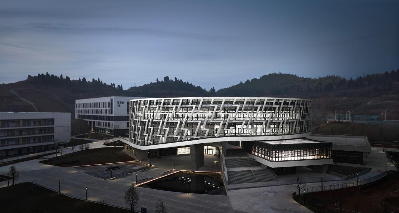 BIM建筑|重庆电力高等专科学校图书馆 / 天津大学设计总院·顾志宏工作室