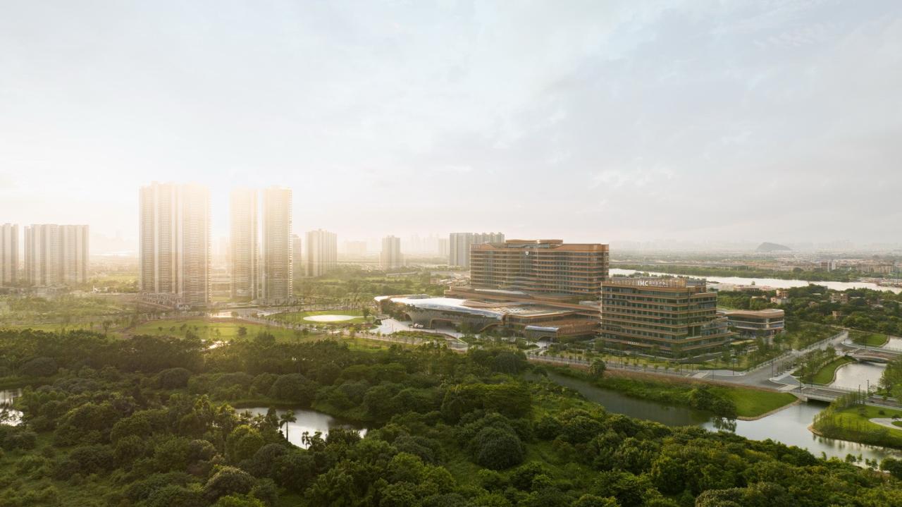 BIM建筑|美的·和祐医院-投资百亿的全球最美花园式医院 / 英国杰典国际建筑