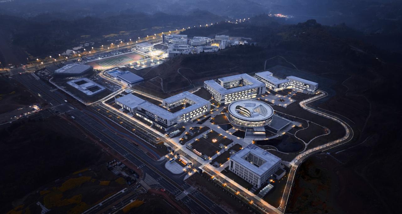 BIM建筑|重庆电力高等专科学校图书馆 / 天津大学设计总院·顾志宏工作室