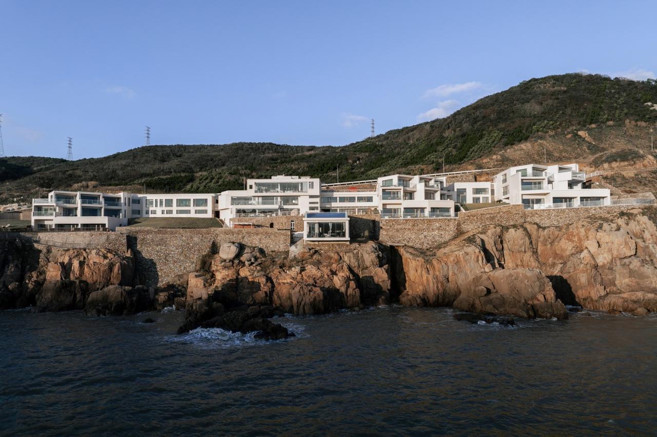 BIM建筑|嵊泗夕会悬崖酒店 / 亦风建筑