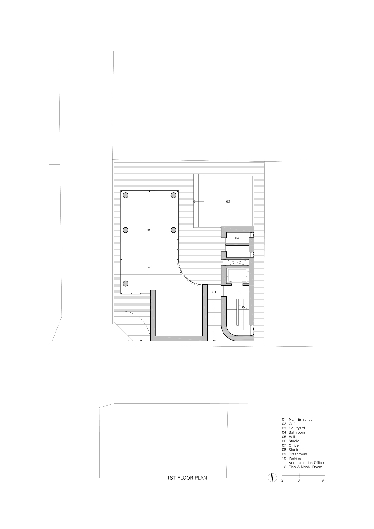 BIM建筑|Montage Hannam 电影工作室及总部 / stpmj