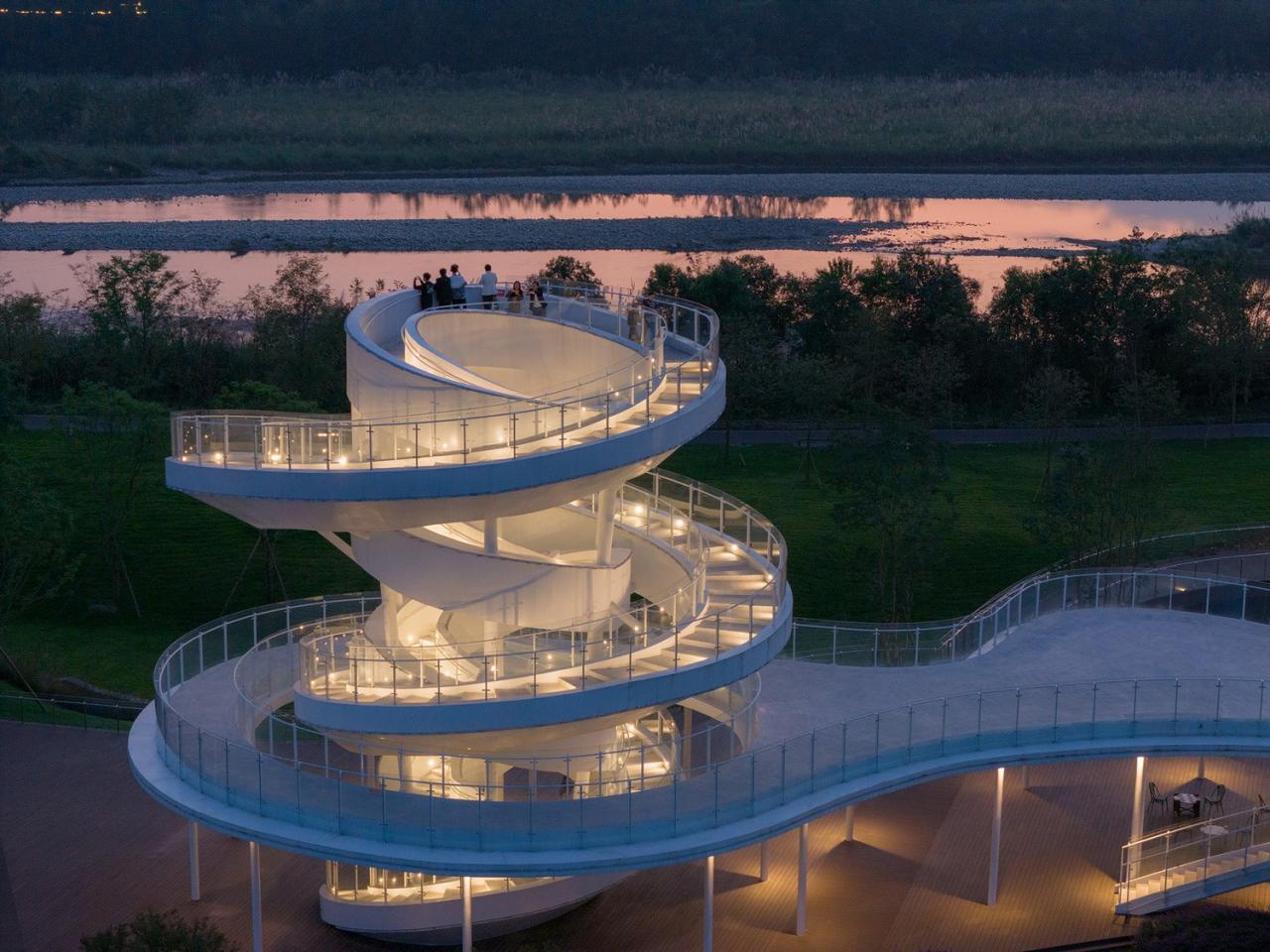 BIM建筑|凫岛 · 鲁家滩湿地公园商业服务中心 / MUDA 慕达建筑