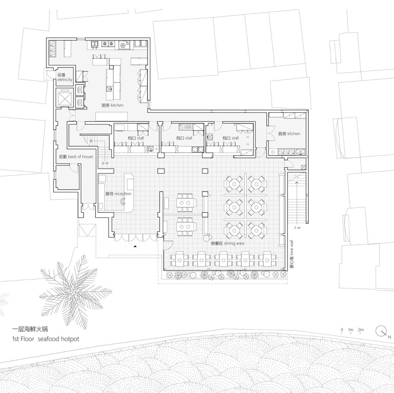 BIM建筑|三亚西岛自建房商业改造 / 叠重建筑