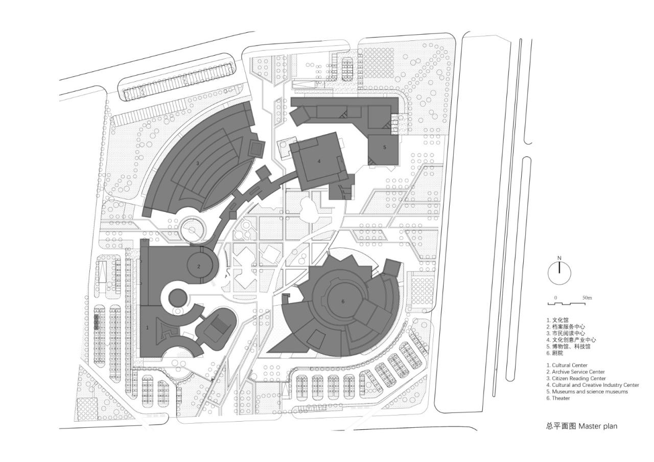 BIM建筑|武汉东西湖文化中心 / 中国院大器工作室