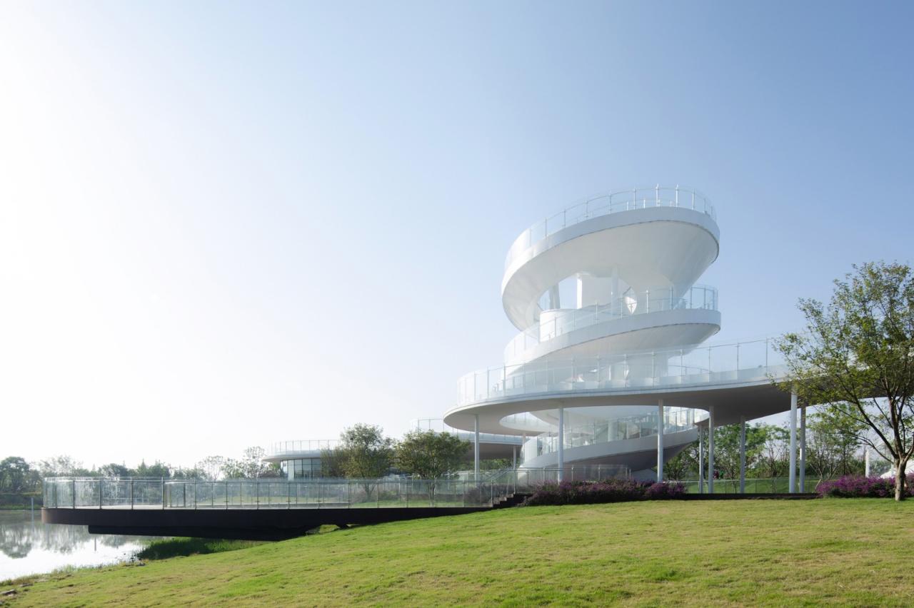 BIM建筑|凫岛 · 鲁家滩湿地公园商业服务中心 / MUDA 慕达建筑