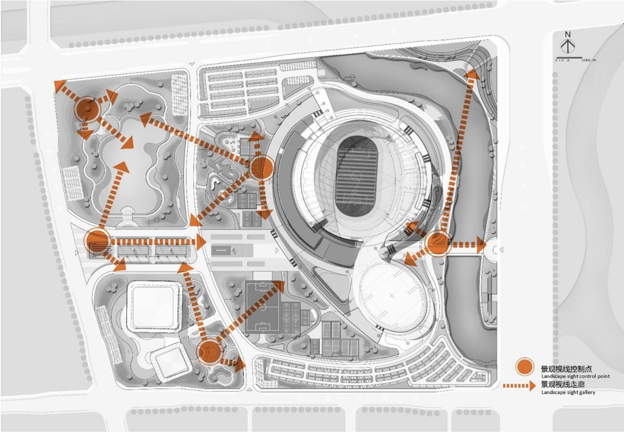BIM建筑|襄阳全民体育运动中心 / 中南建院墨水尺工作室