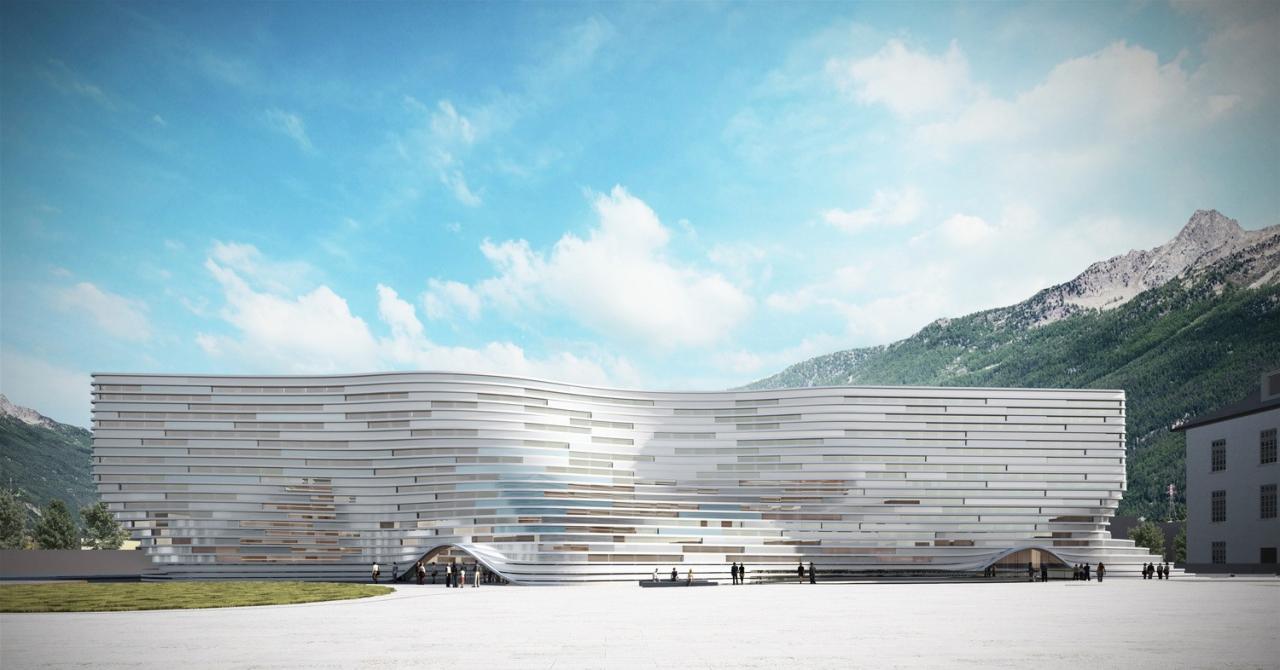 BIM建筑|冰川校园:瓦莱达奥斯塔大学新校区 / MCA建筑事务所