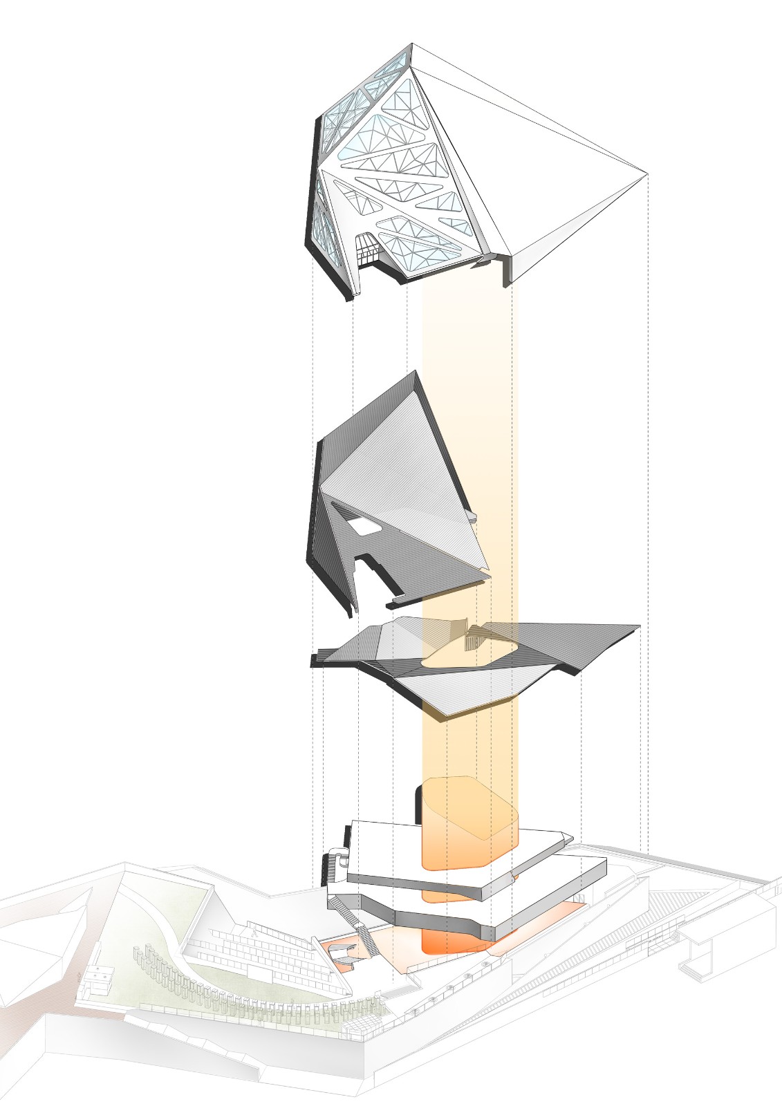 BIM建筑|大疆旗舰店 / 万社设计