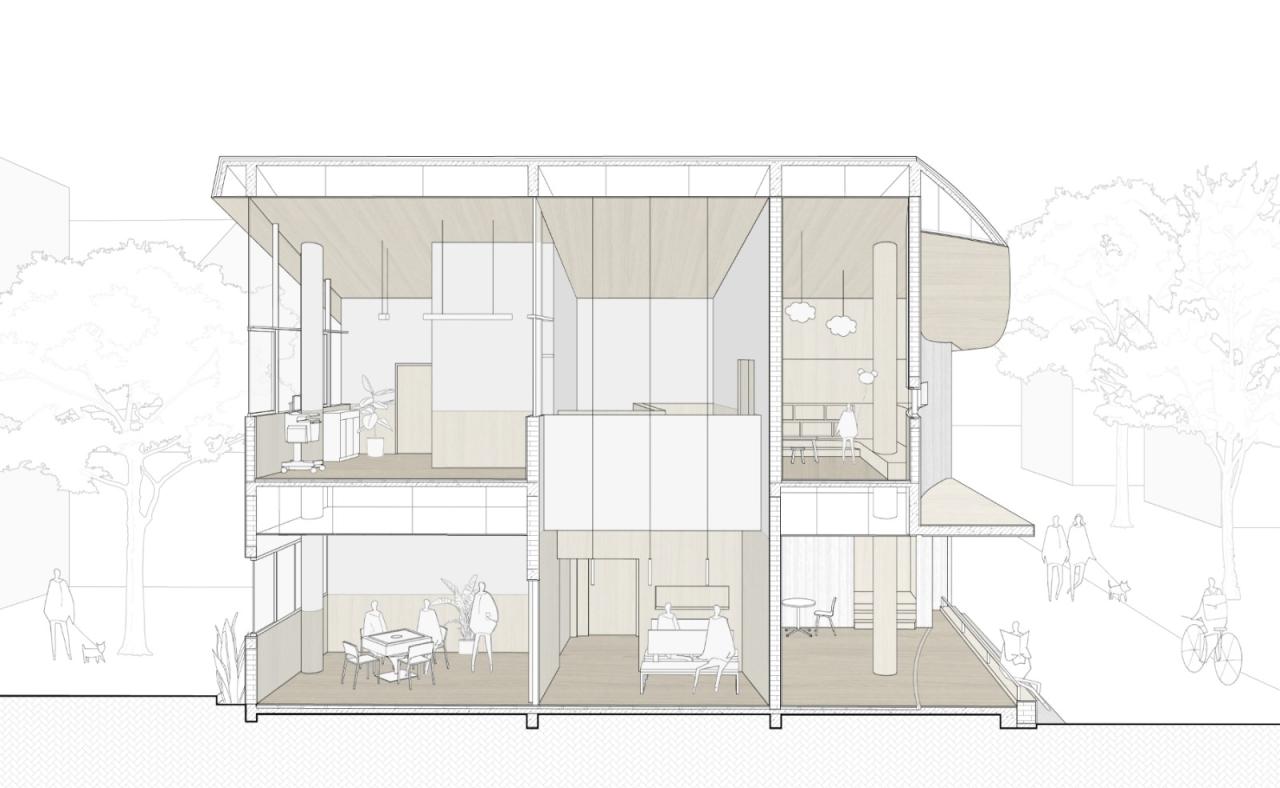 BIM建筑|何家村老年之家 / 由牧建筑