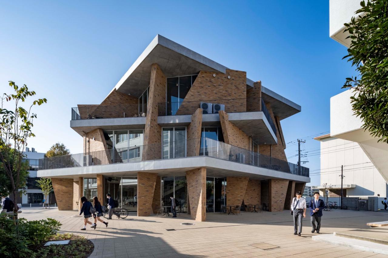 BIM建筑|湘南工科大学附属高中图书馆 / kousou + Fukei Co.