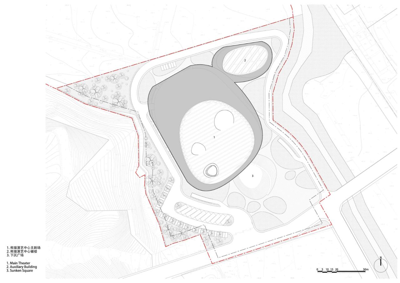BIM建筑|四川雅安熊猫演艺中心 / 朱小地工作室