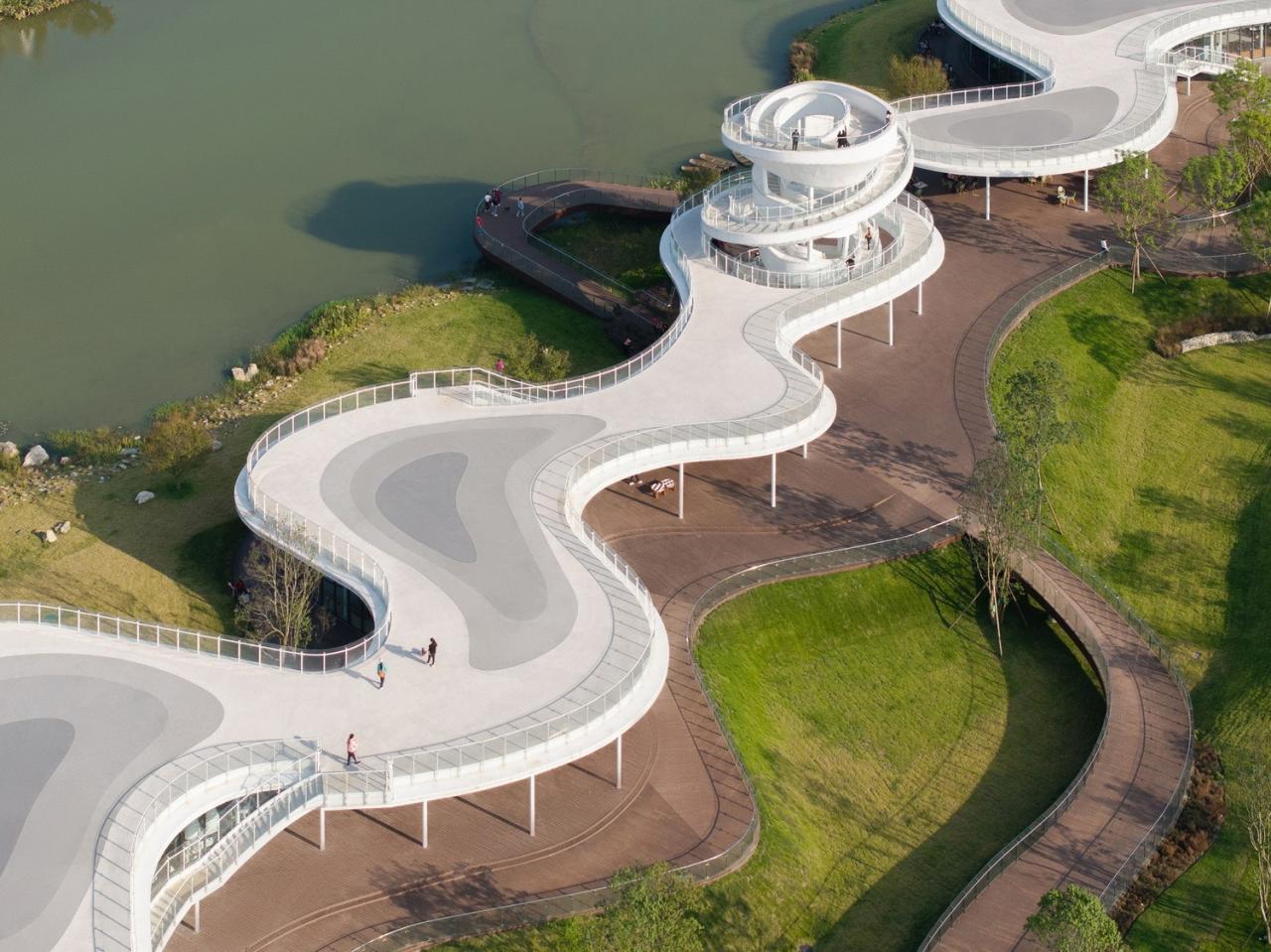 BIM建筑|凫岛 · 鲁家滩湿地公园商业服务中心 / MUDA 慕达建筑