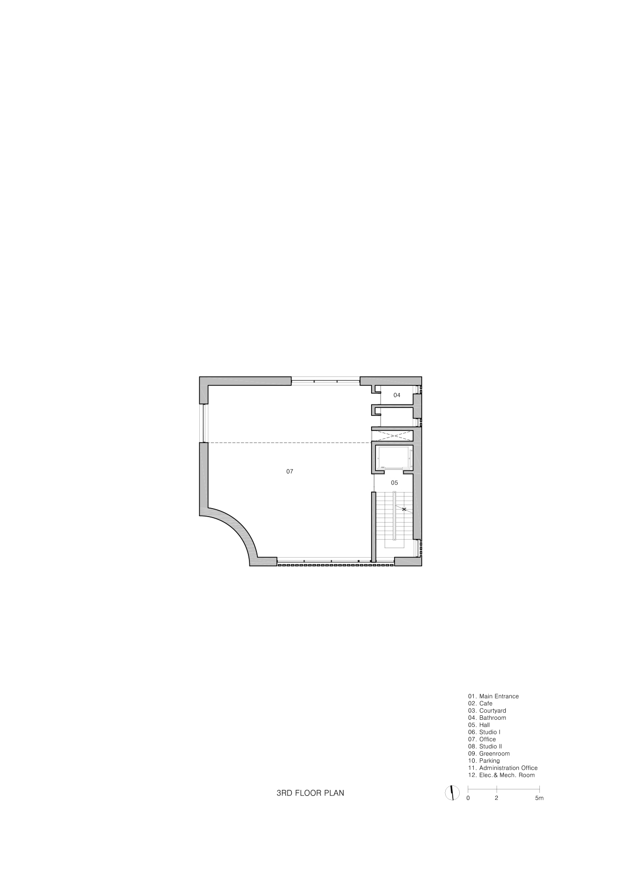 BIM建筑|Montage Hannam 电影工作室及总部 / stpmj