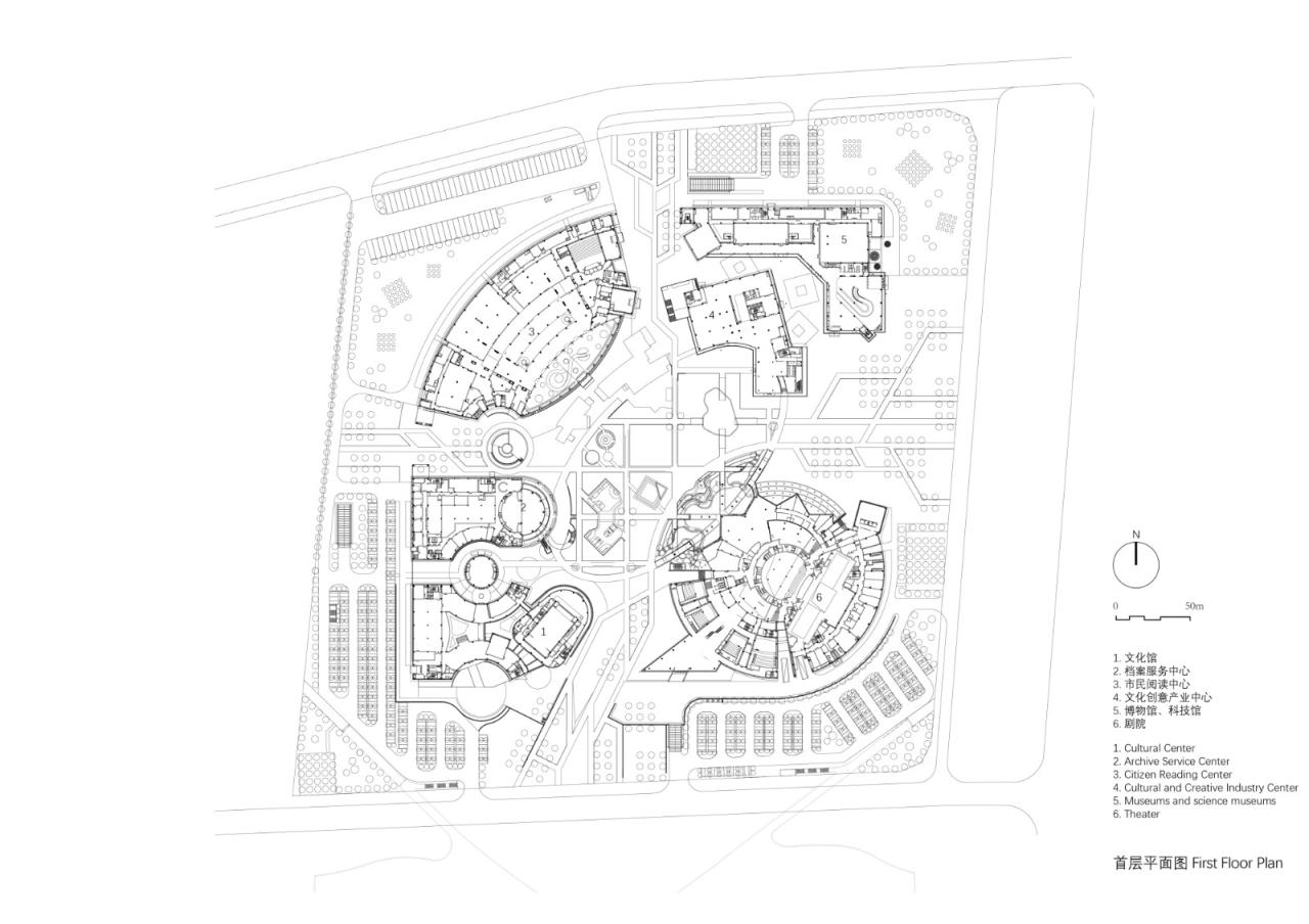 BIM建筑|武汉东西湖文化中心 / 中国院大器工作室
