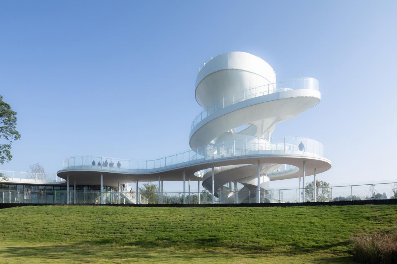 BIM建筑|凫岛 · 鲁家滩湿地公园商业服务中心 / MUDA 慕达建筑