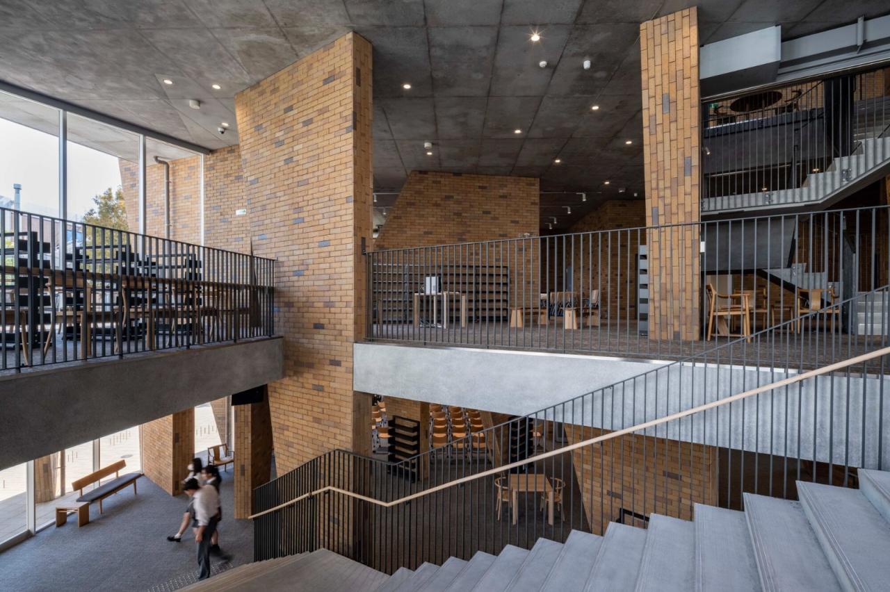 BIM建筑|湘南工科大学附属高中图书馆 / kousou + Fukei Co.