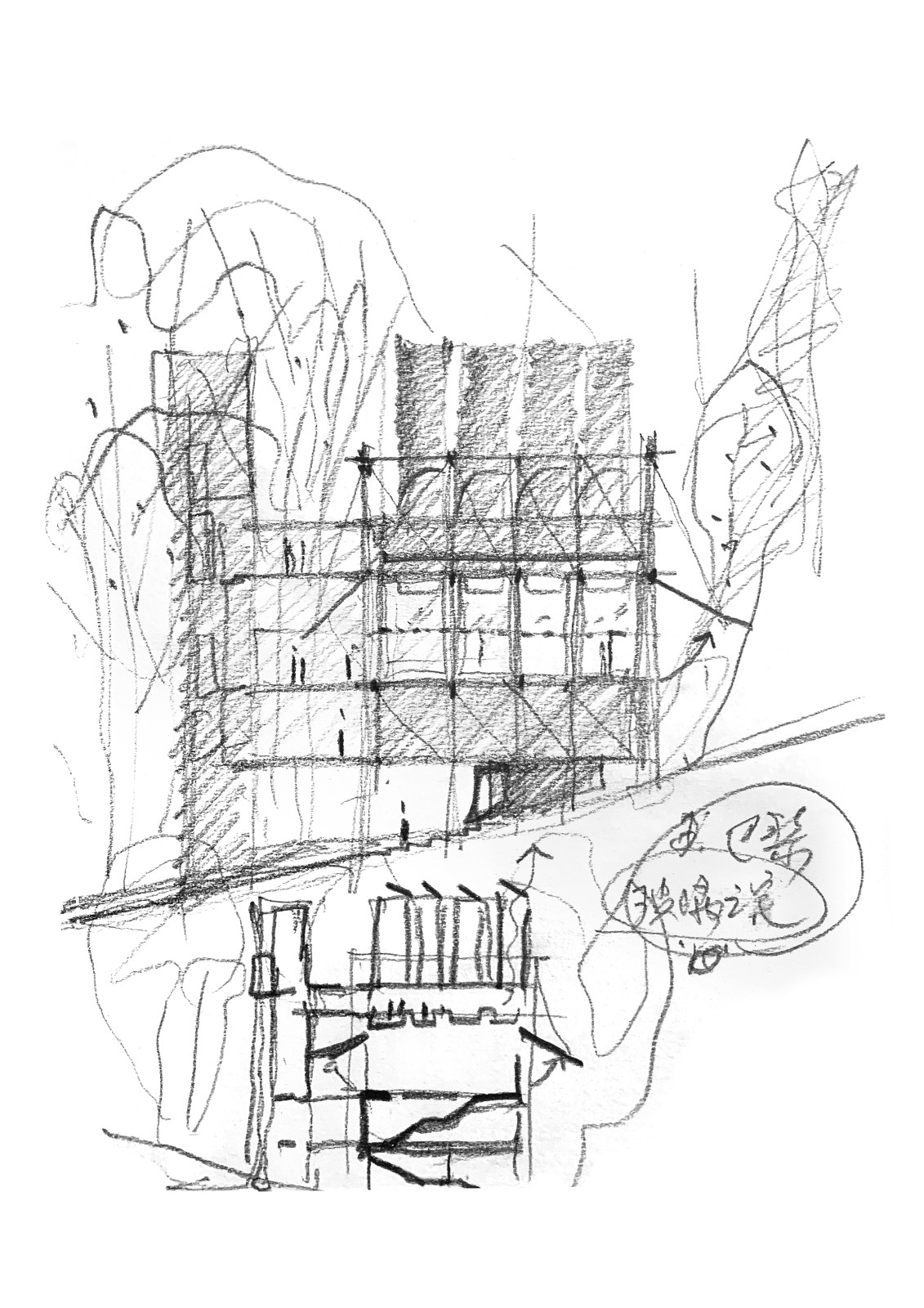 BIM建筑|雾灵山眼石汤泉，林中仪器 / 直向建筑