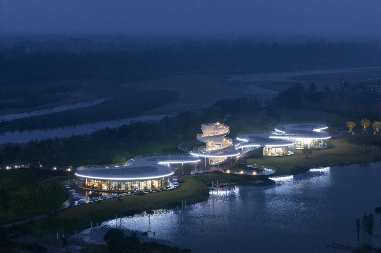 BIM建筑|凫岛 · 鲁家滩湿地公园商业服务中心 / MUDA 慕达建筑