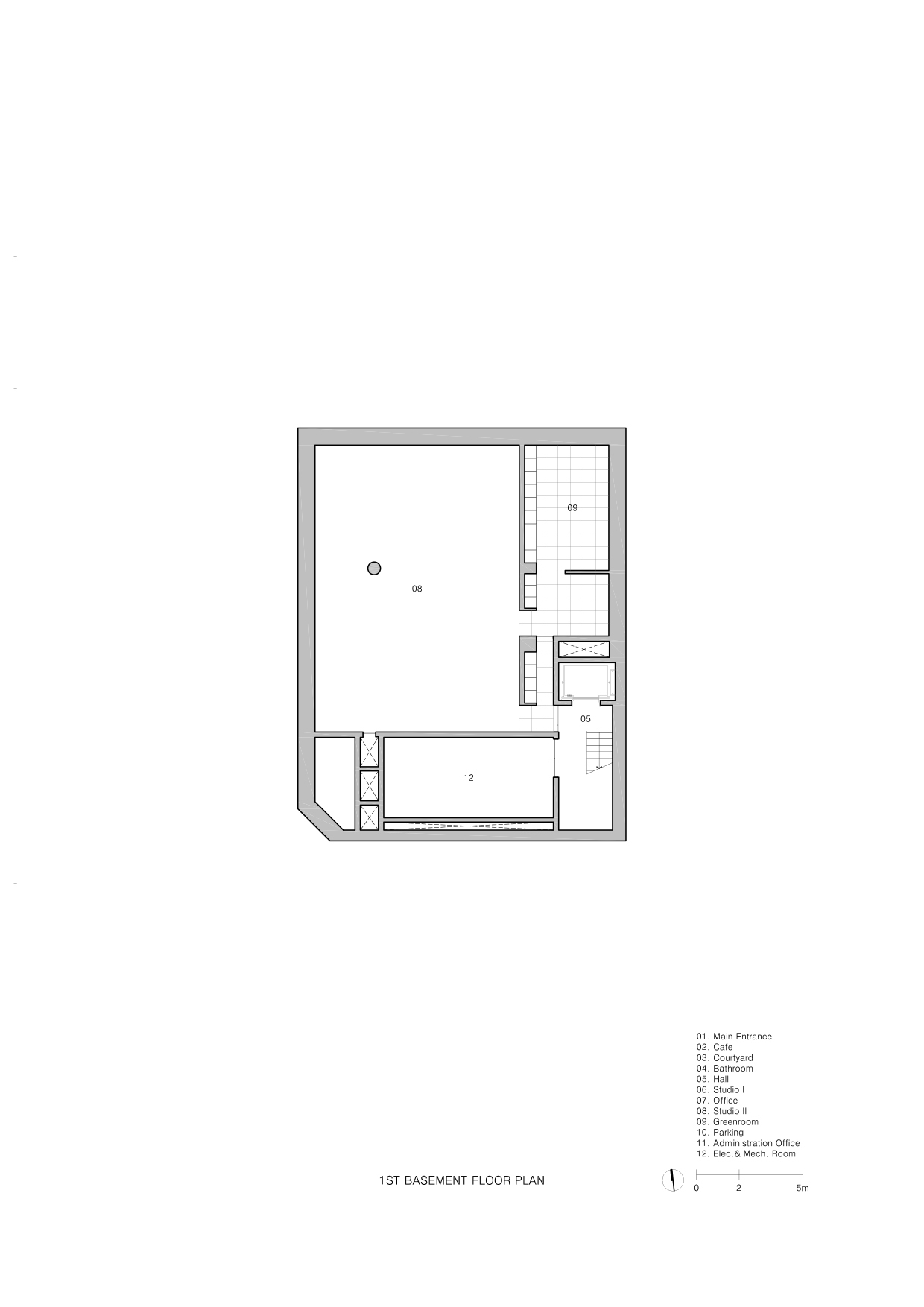 BIM建筑|Montage Hannam 电影工作室及总部 / stpmj