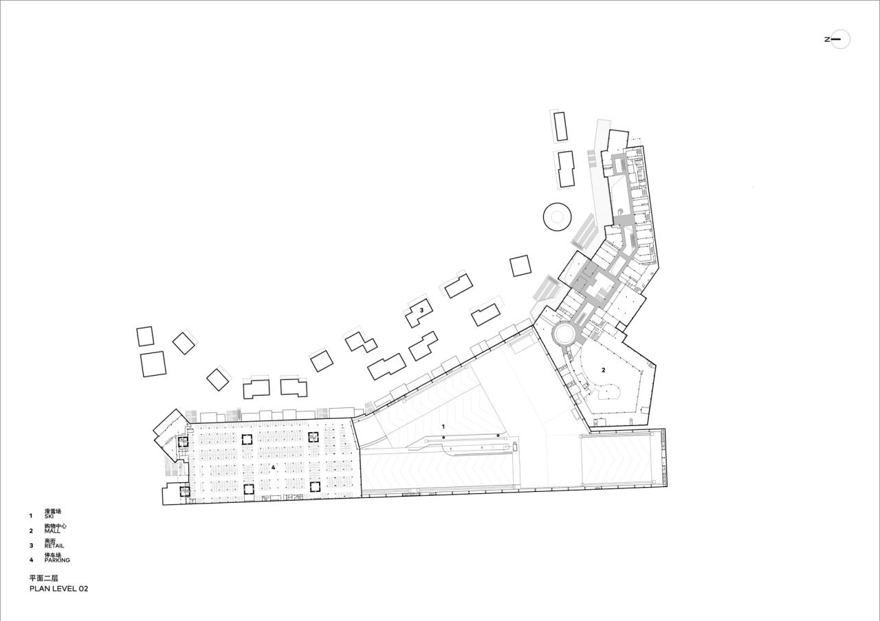 BIM建筑|武汉甘露山国际滑雪场 / CLOU 柯路建筑