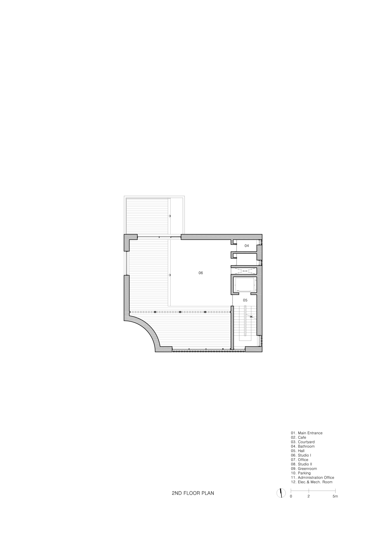 BIM建筑|Montage Hannam 电影工作室及总部 / stpmj