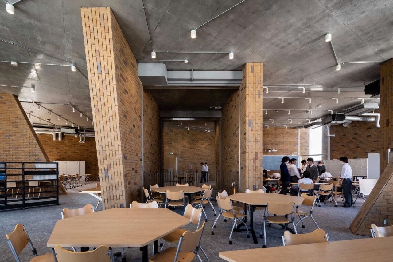 BIM建筑|湘南工科大学附属高中图书馆 / kousou + Fukei Co.