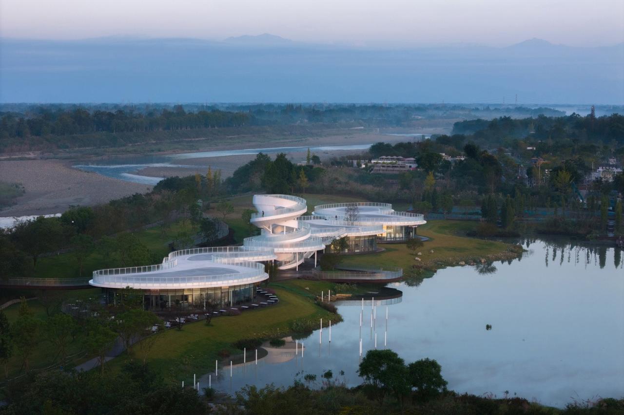 BIM建筑|凫岛 · 鲁家滩湿地公园商业服务中心 / MUDA 慕达建筑